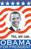 Barack Obama - (Obama for President) Campaign Poster Movie Poster Print
