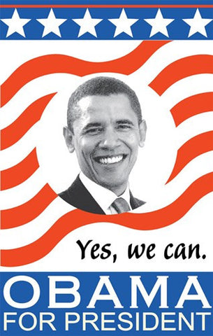 Barack Obama - (Obama for President) Campaign Poster Movie Poster Print