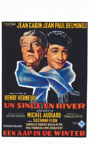 Monkey In Winter Movie Poster Print