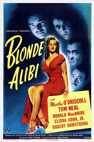 Blonde Alibi Movie Poster Print