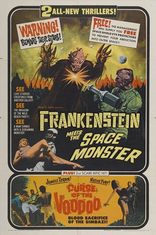 Frankenstein Meets the Space Monster Movie Poster Print