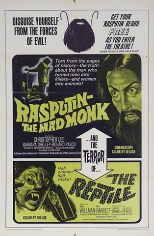 Rasputin - The Mad Monk Movie Poster Print