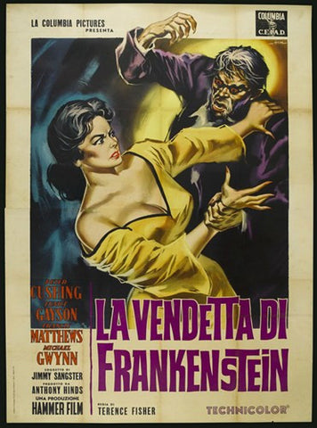 Revenge of Frankenstein Movie Poster Print