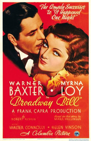 Broadway Bill Movie Poster Print