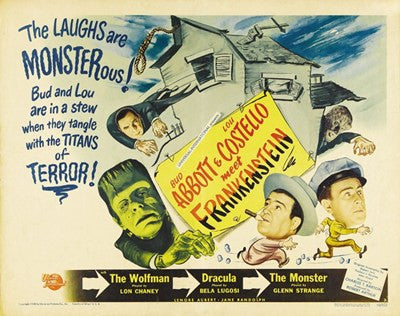 Bud Abbott and Lou Costello Meet Frankenstein, c.1948 Movie Poster Print