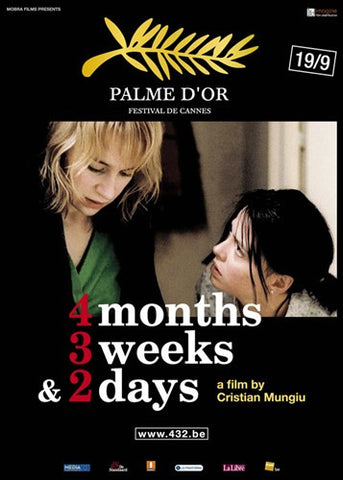 4 Months, 3 Weeks, and 2 Days Movie Poster Print