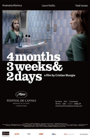 4 Months, 3 Weeks, and 2 Days Movie Poster Print