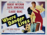 Where Danger Lives Movie Poster Print