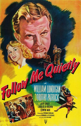 Follow Me Quietly Movie Poster Print