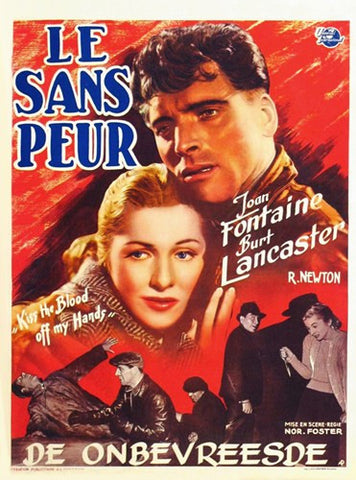 Kiss the Blood Off My Hands Movie Poster Print