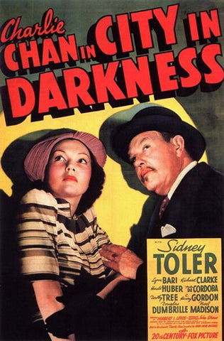 Charlie Chan in City in Darkness Movie Poster Print