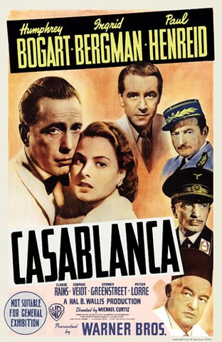 Casablanca Movie Poster Print