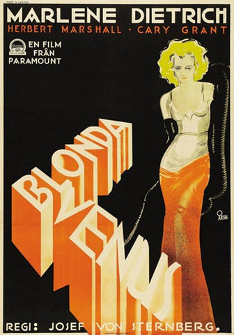 Blonde Venus Movie Poster Print