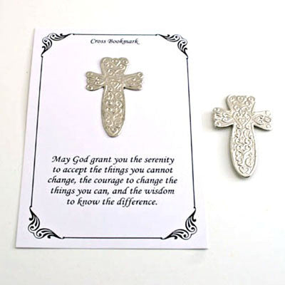Set Of 12.  Card With Cross Bookmark