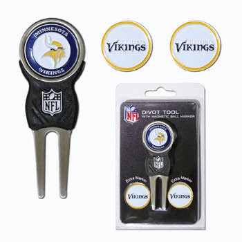 NFL Marker Signature Divot Tool - Pack of 3 NFL Team: Minnesota Vikings