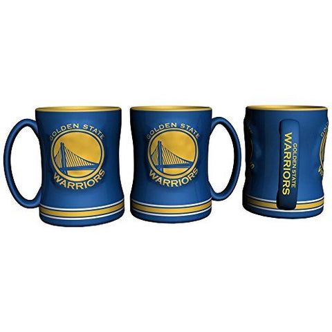 Golden State Warriors Coffee Mug - 14oz Sculpted Relief