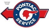Pontiac Service Garage Art Reproduction Man Cave Metal Sign 20.5x35.5