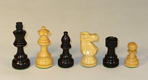 Chopra Medium Black French Chess Pieces