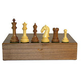 World Wise Imports Camelot Sheesham and Boxwood Triple Weighted Chess Set