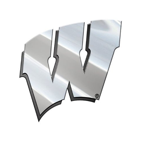 NCAA Wisconsin Metal Emblem, One Size, One Color