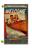 Where Every Day is an Adventure - Blue Metal 23x39