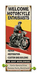 Motorcycle Enthusiasts Metal 17x44