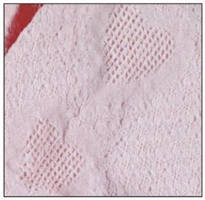 Simply Honeycomb Hearts Mini Throw (36X48) Pastel Pink