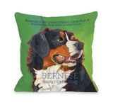One Bella Casa Bernese Mountain Dog 1 Throw Pillow by Ursula Dodge 18 X 18