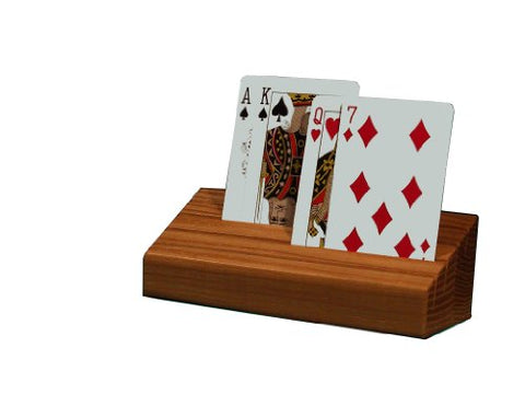 Square Root Card Claw - Wooden Playing Card Holder/Organizer