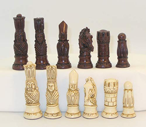 Worldwise Imports 40VIC-647 1.9 in. Victorian Resin Men on Marrakesh Chess Set