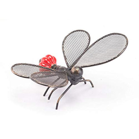ArtFuzz 6.7 inch X 4.5 inch X 3.1 inch Red Flying Ant Sculpture