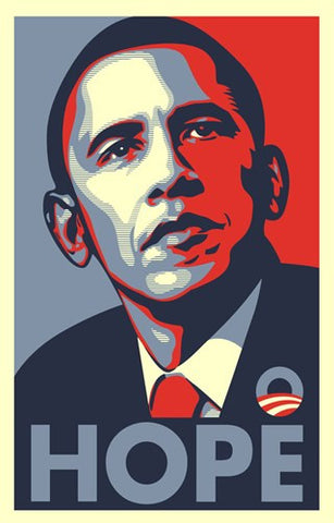 RARE Obama Campaign Poster - HOPE Movie Poster Print