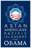 Barack Obama - (Asian Americans for Obama) Campaign Poster Movie Poster Print