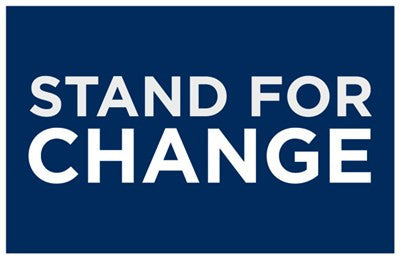 Barack Obama - (Stand for Change) Campaign Poster Movie Poster Print