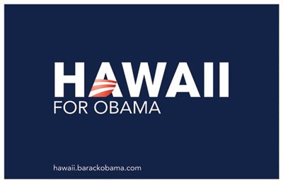 Barack Obama - (Hawaii for Obama) Campaign Poster Movie Poster Print