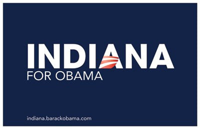 Barack Obama - (Indiana for Obama) Campaign Poster Movie Poster Print