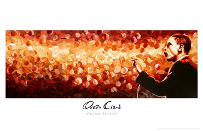 Barack Obama - Obama Speaks Movie Poster Print