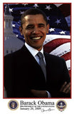 Barack Obama - Inauguration 2009 With Presidential Seals Movie Poster Print