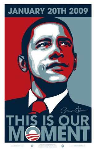 Barack Obama - Inauguration This is our Moment Movie Poster Print