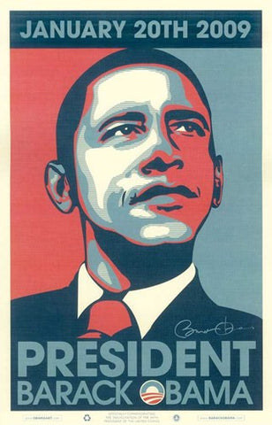 Barack Obama - 2009 Inaugural Gallery Print - Matte Finish Movie Poster Print