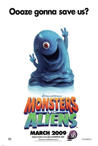 Monsters vs. Aliens, c.2009 - style C Movie Poster Print