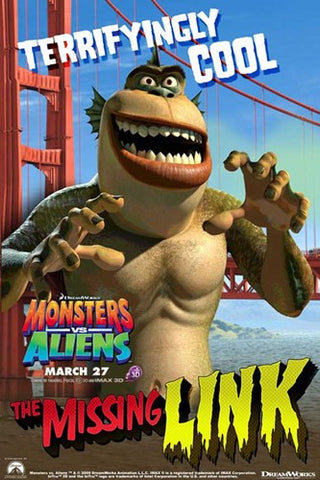 Monsters vs. Aliens, c.2009 - style E Movie Poster Print