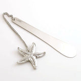Set Of 4  Nickel Starfish Bookmark