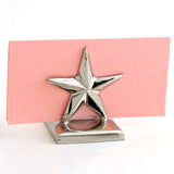 Set Of 6  Nickel Star Placecard