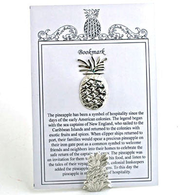 Set Of 12.  Card Pineapple Bookmark