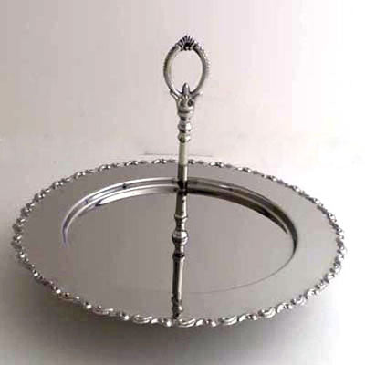 Each.  Nickel Tray With Handle
