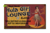 Hula Girl Lounge Metal 18x30