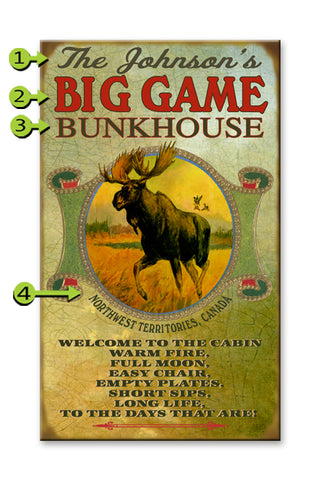 Hunter's Retreat (Moose) Wood 23x39