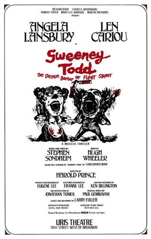 Sweeney Todd (Broadway) Movie Poster Print