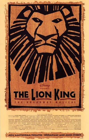 The Lion King (Broadway) Movie Poster Print
